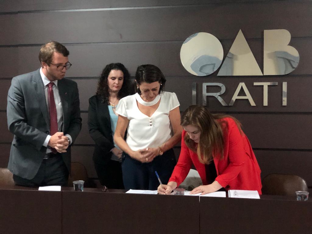 Leandre participa de reunião com subseção da OAB de Irati 