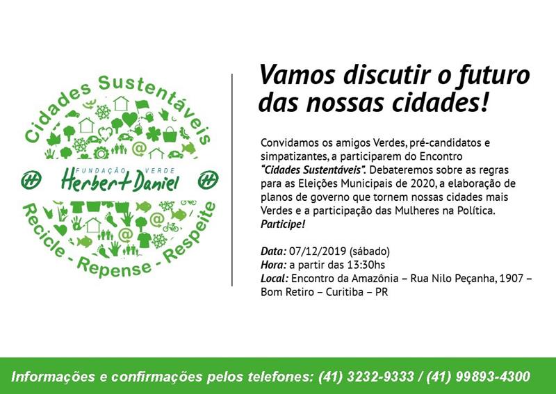 Partido Verde do PR debate políticas sustentáveis para as cidades
