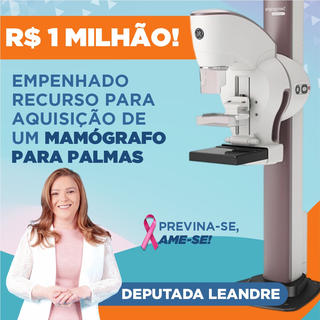 Deputada Leandre garante R$ 1 milhão para mamógrafo em Palmas